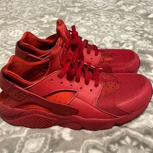 Men- Nike huaraches- Red- size 12